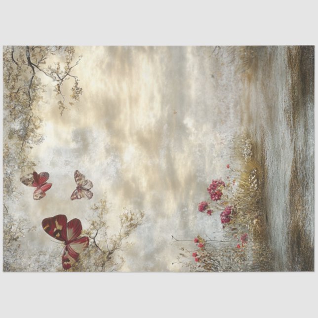 Papel De Seda Descartar el entorno de fondo del libro de cuentos (Anverso)