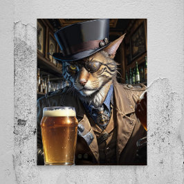 Papel De Seda Descascarillar - Gangster de un gato con parche pa