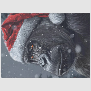 Papel De Seda Descascarillar Gorila Whimsical Usando Sombrero Sa