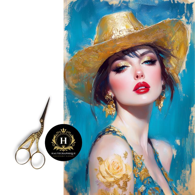 Papel De Seda Descenso del glam occidental dorado (Subido por el creador)