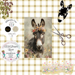 Papel De Seda Descifrar arte rural de burros rusos