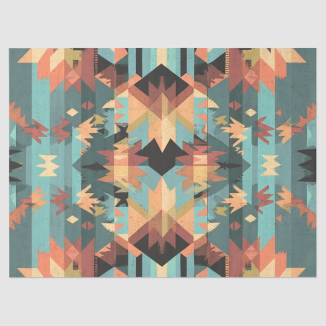 Papel De Seda Descifrar arte textil indio americano (Anverso)