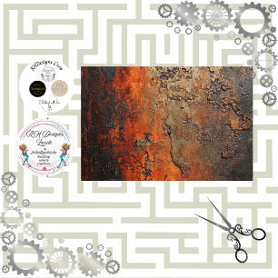 Papel De Seda Descifrar Copper Patina Faux Finish