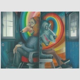 Papel De Seda Descifrar imágenes abstractas de animales de arte