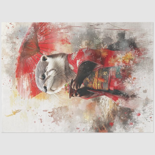 Papel De Seda Descifrar otro atuendo japonés tradicional (Anverso)