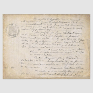 Papel De Seda Descodificación de script antiguo en francés