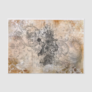 Papel De Seda Descomposición de cosecha de pájaros rustos