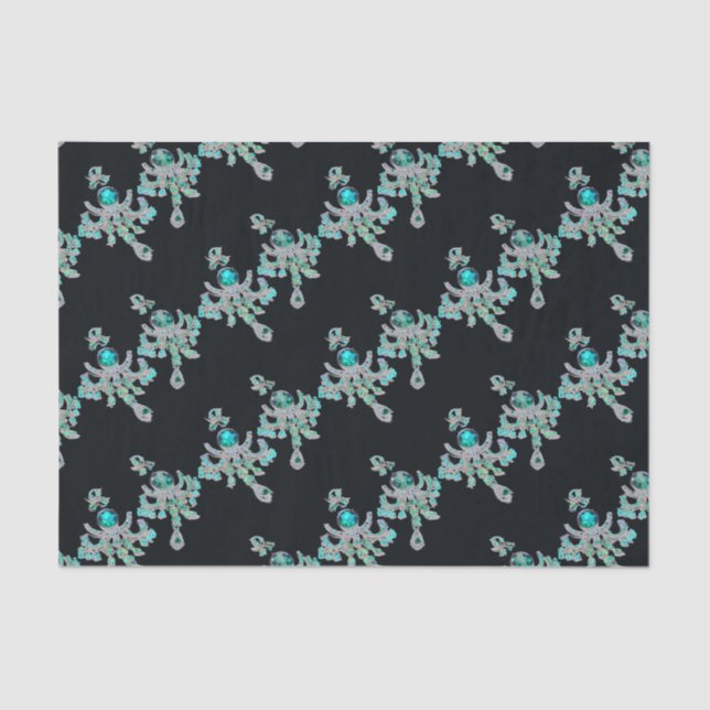 Papel De Seda Descomposición de joyas espumosas (Anverso)