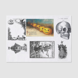 Papel De Seda Descomposición de la menagerie de Halloween