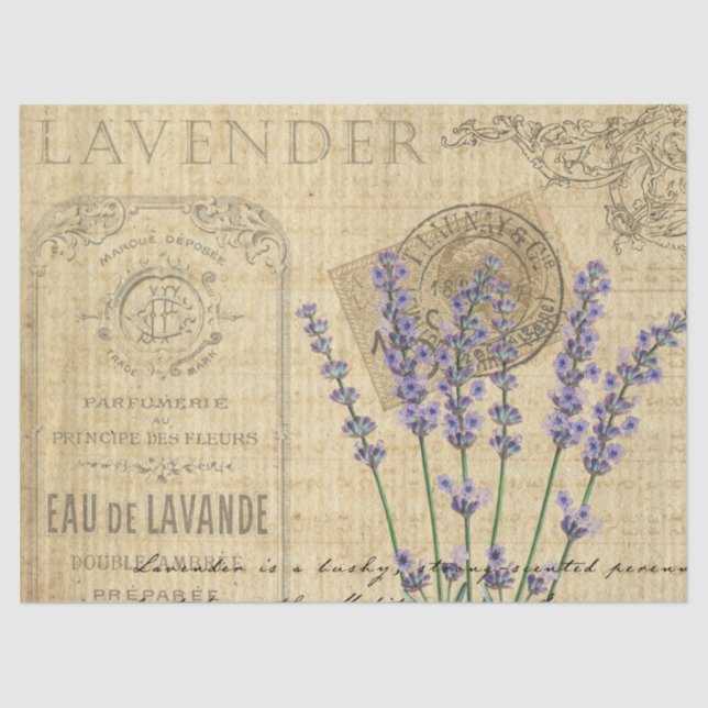 Papel De Seda Descomposición de lavanda (Anverso)