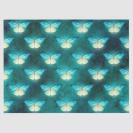 Papel De Seda Descomposición de mariposa verde brillante