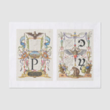 Descomposición del jardín de caligrafía floral