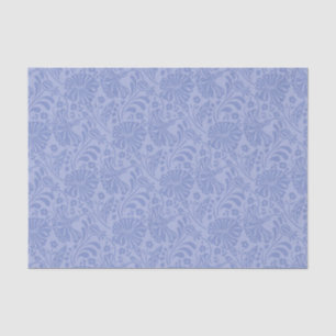 Papel De Seda Descomposición del patrón de flores azules sin foc