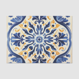 Papel De Seda Descomposición del patrón de mosaico lindo de Port