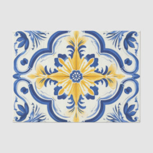 Papel De Seda Descomposición del patrón de mosaico lindo de Port