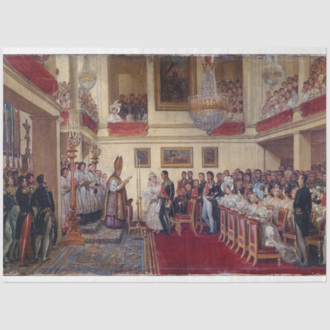 Papel De Seda Desconcierto de la Boda de Orleans (Anverso)
