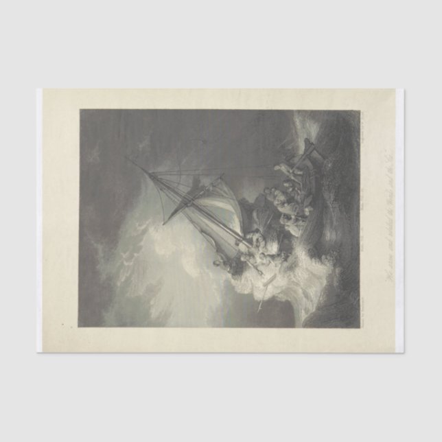 Papel De Seda Desconexión artística de buques de época (Anverso)