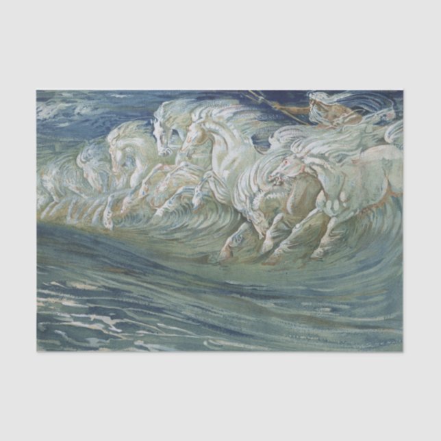 Papel De Seda Desconexión de caballos marinos (Anverso)