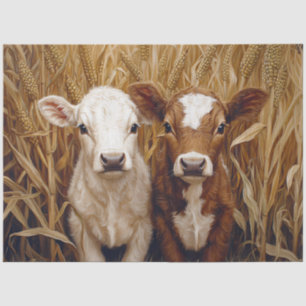 Papel De Seda Desconexión de campo de maíz de vaca corta