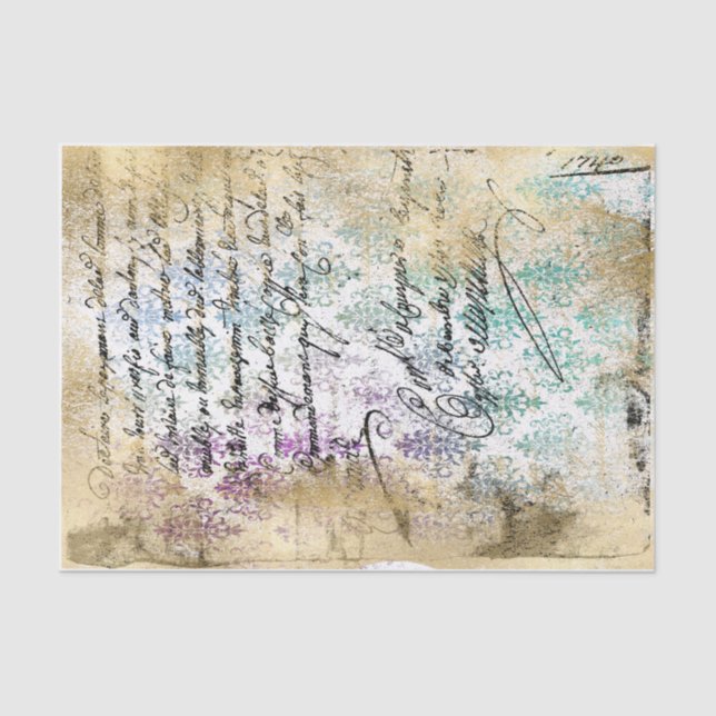 Papel De Seda Desconexión de carta de oro (Anverso)