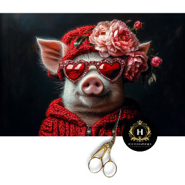 Papel De Seda Desconexión de cerdo día de San Valentín