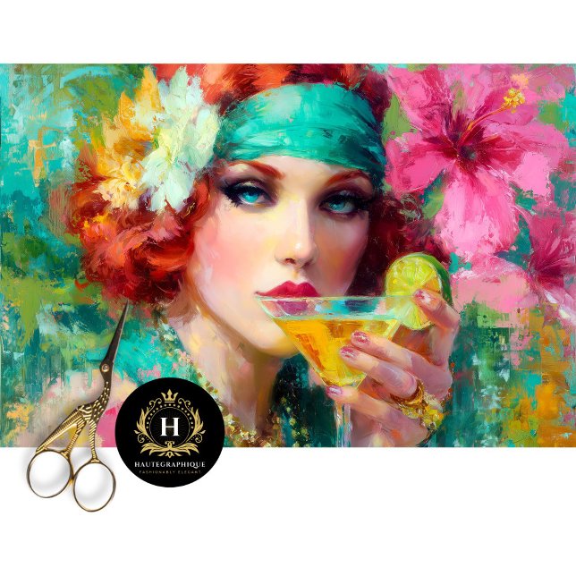 Papel De Seda Desconexión de cócteles Tropical Glam Redhead Mart (Subido por el creador)