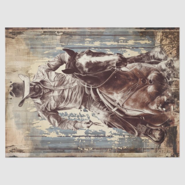 Papel De Seda Desconexión de Cowboy (Anverso)