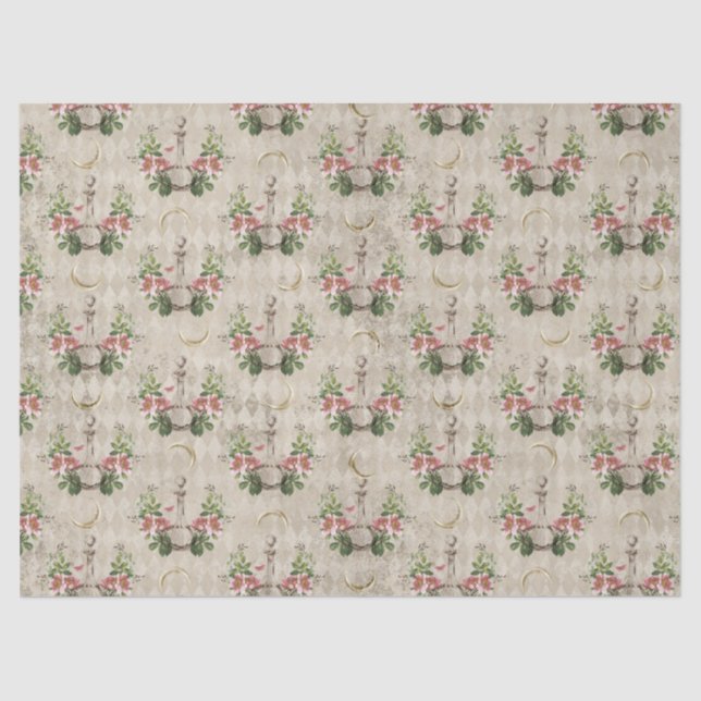 Papel De Seda Desconexión de frascos de perfume de flores de épo (Anverso)