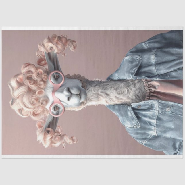 Papel De Seda Desconexión de gafas de sol rosadas de la Llama de (Anverso)