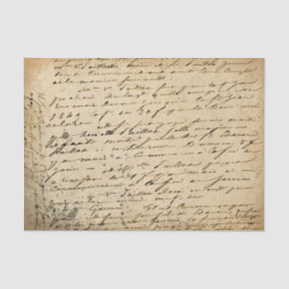 Papel De Seda Desconexión De Guión Escrito De Mano Vintage En Pe