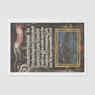 Papel De Seda Desconexión de la caligrafía floral