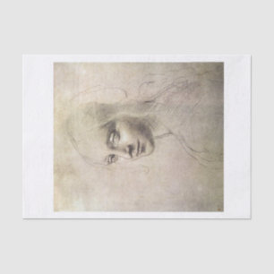 Papel De Seda Desconexión de la cara del chica Da Vinci