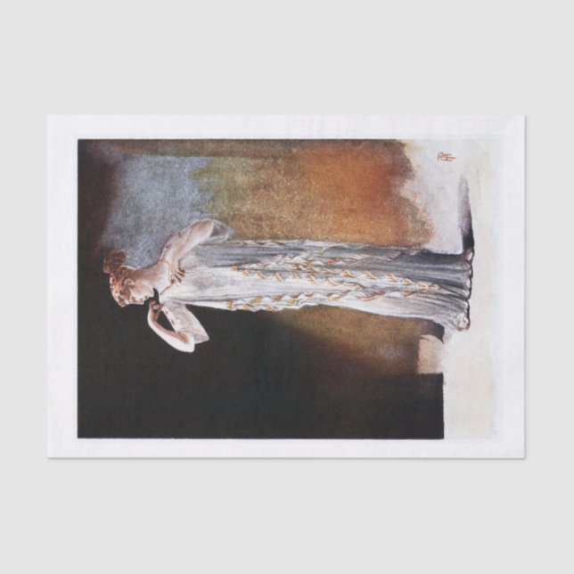 Papel De Seda Desconexión de la dama griega (Anverso)