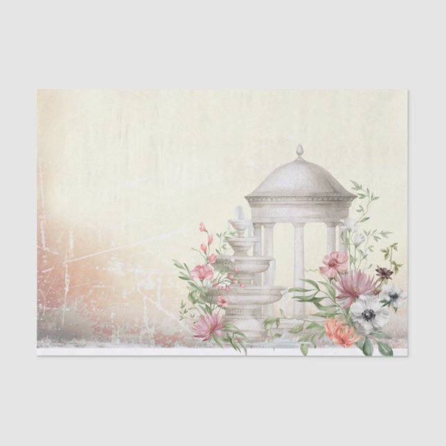 Papel De Seda Desconexión de la floración de los jardines (Anverso)