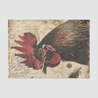 Papel De Seda Desconexión de la granja de gallos de pollo