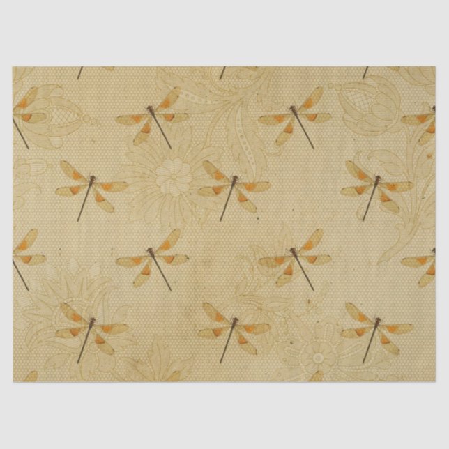 Papel De Seda Desconexión de la mosca del Naranja y el amarillo (Anverso)