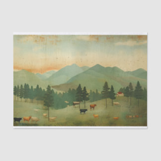 Papel De Seda Desconexión de la vaca de labranza