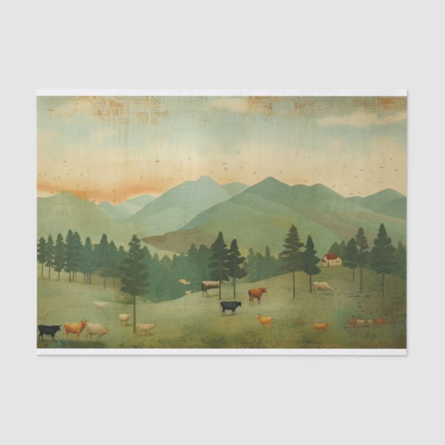 Papel De Seda Desconexión de la vaca de labranza (Anverso)