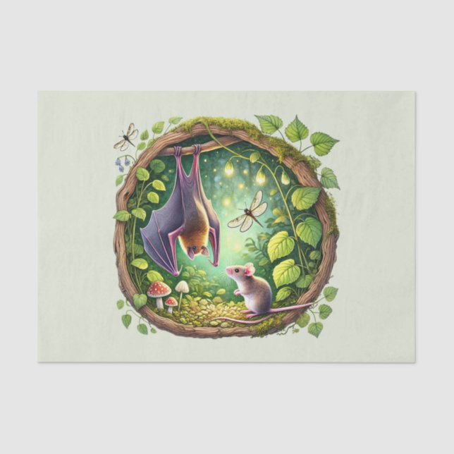 Papel De Seda Desconexión de los amantes de los murciélagos (Anverso)