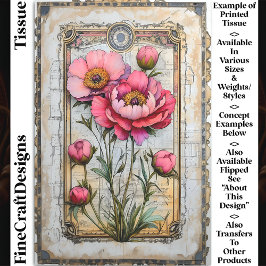 Papel De Seda Desconexión de los pueblos rosados románticos DA1R