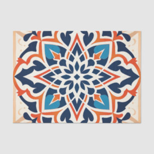 Papel De Seda Desconexión de patrón de mosaico marroquí