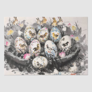 Papel De Seda Desconexión de pintura de tinta de huevo