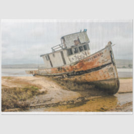 Papel De Seda Desconexión de Shipwreck Ocean 20x30