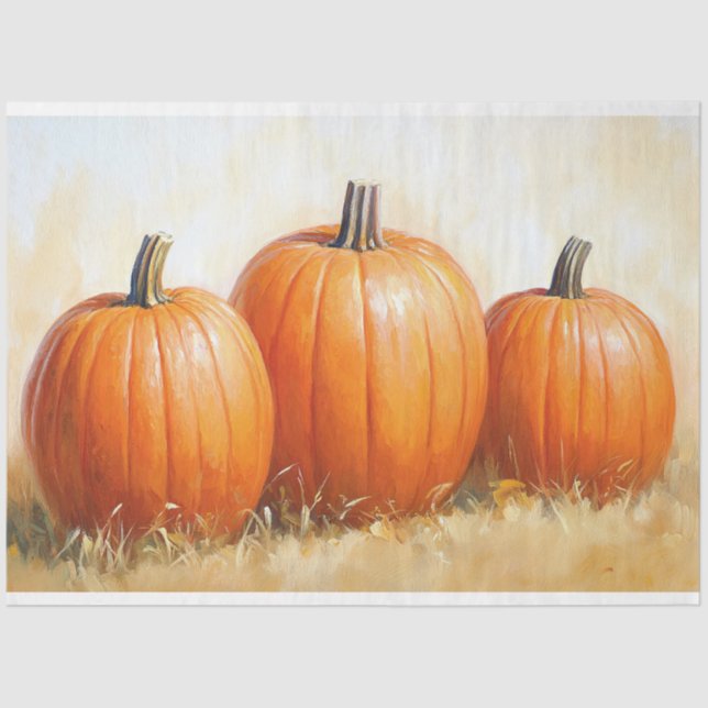 Papel De Seda Desconexión de trío de calabaza acuática (Anverso)