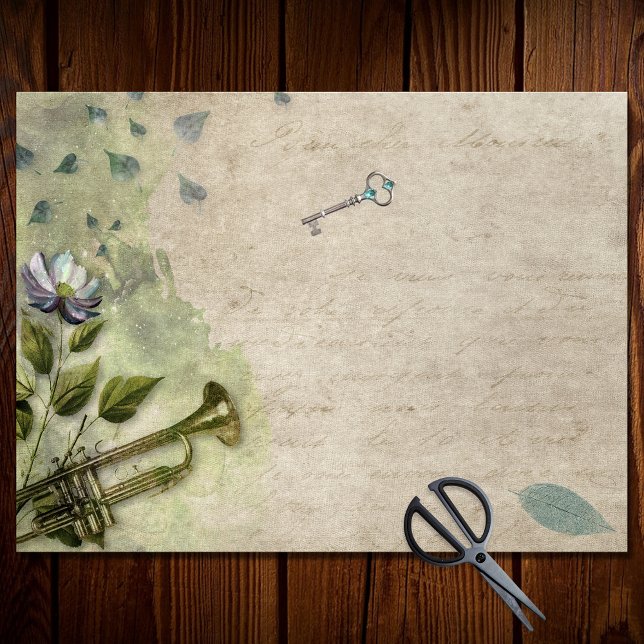 Papel De Seda Desconexión de trompeta de trompeta floral efímera (Subido por el creador)