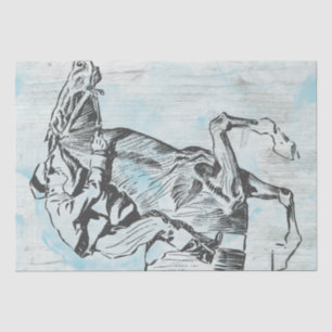 Papel De Seda Desconexión de vintage de Race Horse Jockey Vintag