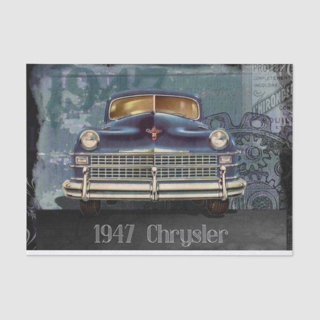 Papel De Seda Desconexión del coche de Chrysler 1947 (Anverso)