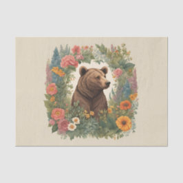 Papel De Seda Desconexión del oso de Cottagecore