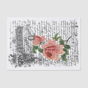 Papel De Seda Desconexión del Rosa de los jardines de flores