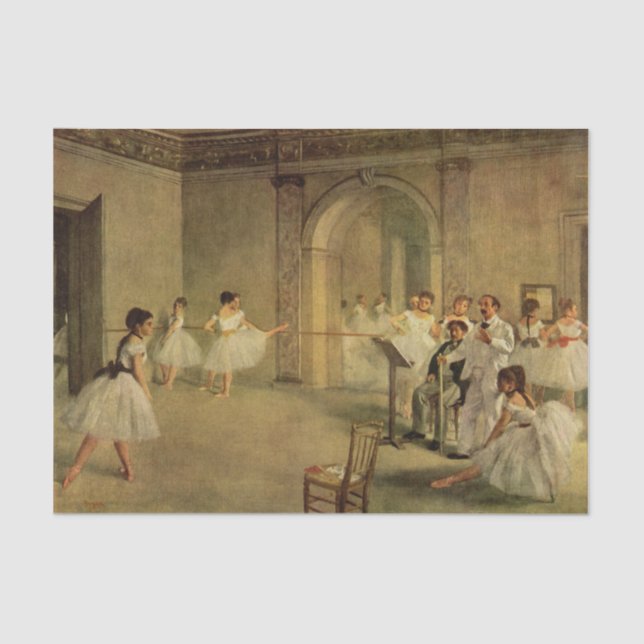 Papel De Seda Desconexión Edgar Germain Hilaire Degas (Anverso)